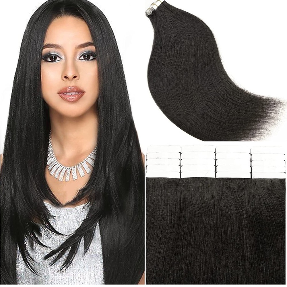 20 Inch Yaki Tape in Extensions Human Hair 50G 20Pcs
